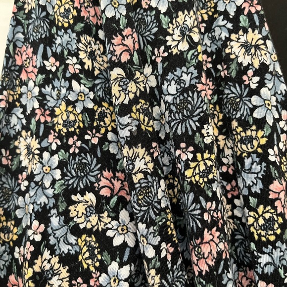 LOFT navy Floral Long Sleeve wrap Dress - Picture 2 of 6